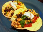 Chicken Tacos with Chipotle & Corn Salsa