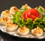 Smokey Mustard Deviled Eggs