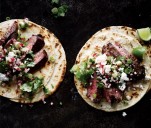 Steak Tacos with Cilantro-Radish Salsa