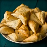 Spicy Goat Cheese & Butternut Squash Triangles