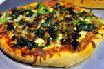 Broccoli Rabe and Caramelized Onion Pizza