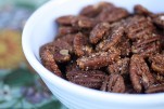 Sweet and Spicy Roasted Pecans