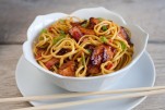 Hot Smoked Salmon Spicy Noodles