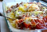 SPAGHETTI SQUASH & ZUCCHINI BAKE