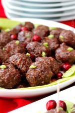 Spicy Cranberry Meatballs