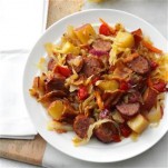 Kielbasa Hot Potato Slaw Recipe