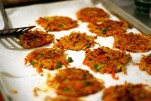 Indian-Spiced Vegetable Fritters with Curry-Lime Yogurt