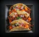 Spicy Beef & Sweet Potato Tacos