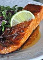 Peach Glazed Salmon