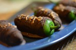 Peanut Butter Stuffed Jalapenos Dipped in Chocolate