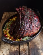 Caribbean Pineapple Jerk Glazed Ham