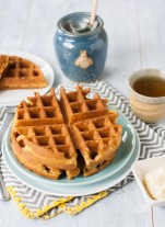 Jalapeno Honey Waffles with Whipped Honey Butter