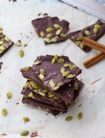 Mexican-Spiced Dark Chocolate Bark with Sea Salt and Pepitas