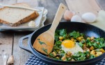 Potato & Beet Green Hash