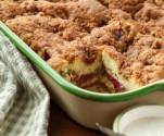 Cherry Pomegranate  Streusel Coffee Cake