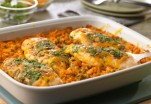 Cheesy Salsa Baked Chicken and Rice