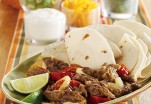 Gridiron Cheddar & Garlic Steak Fajitas