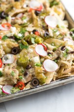 Salsa Verde Chicken Nachos