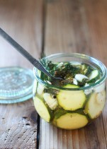 Spicy Zucchini Refrigerator Pickles