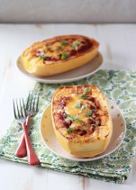 Chili Cheese Stuffed Spaghetti Squash