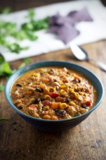 CHICKEN CHILI WITH ROASTED CORN AND JALAPEÑO