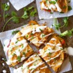 SMOKED GOUDA MUSHROOM QUESADILLAS