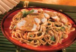 Spicy Peanut Noodles with Chicken