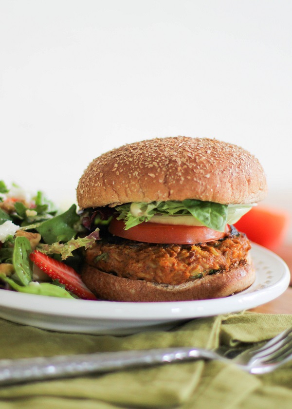 Sweet Potato Veggie Burgers - Peppers of Key West