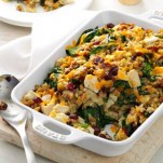 Turkey & Spinach Stuffing Casserole